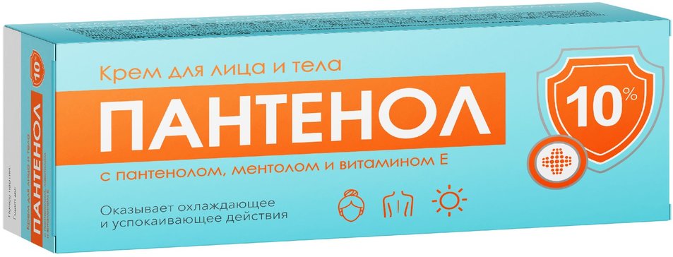 Купить пантенол 10% с ментолом и витамином Е крем для лица и тела 75мл Простой Рецепт от 330 руб. в городе Смоленск в интернет-аптеке Планета Здоровья, инструкция по применению, аналоги