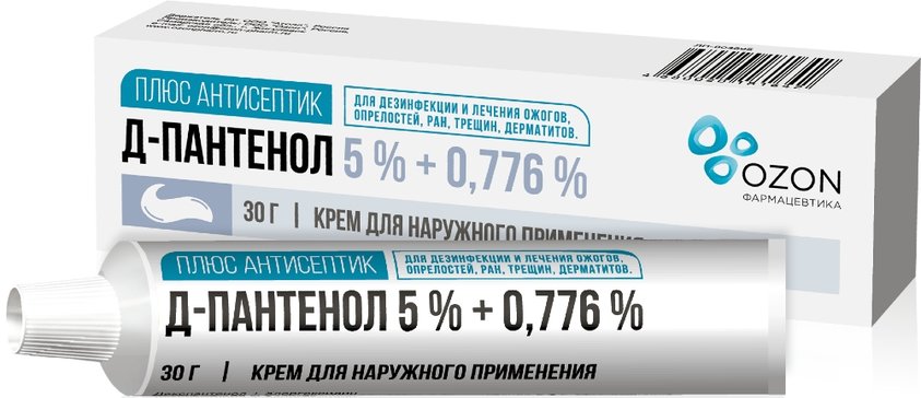 Д-пантенол плюс антисептик крем 5%+0.7760г — купить в Бологом, цена от 464 ₽ в интернет-аптеке Планета Здоровья